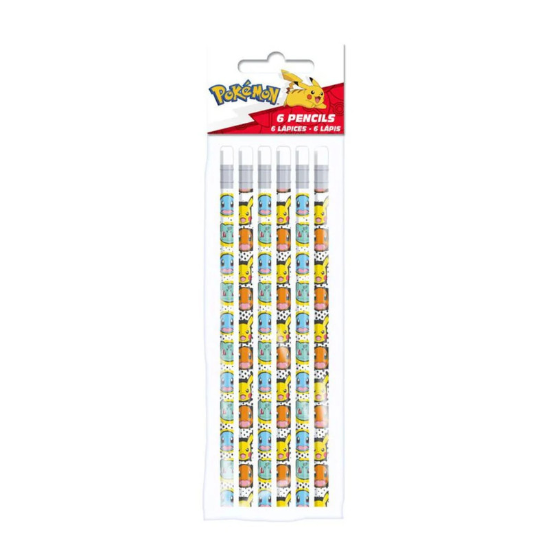 Pokémon Six Pencils Set - أقلام